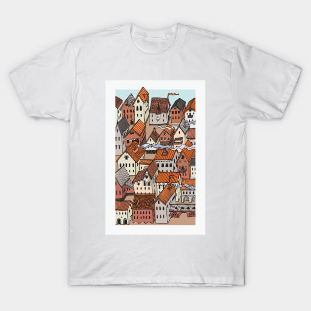 Old Town T-Shirt by deepfuze